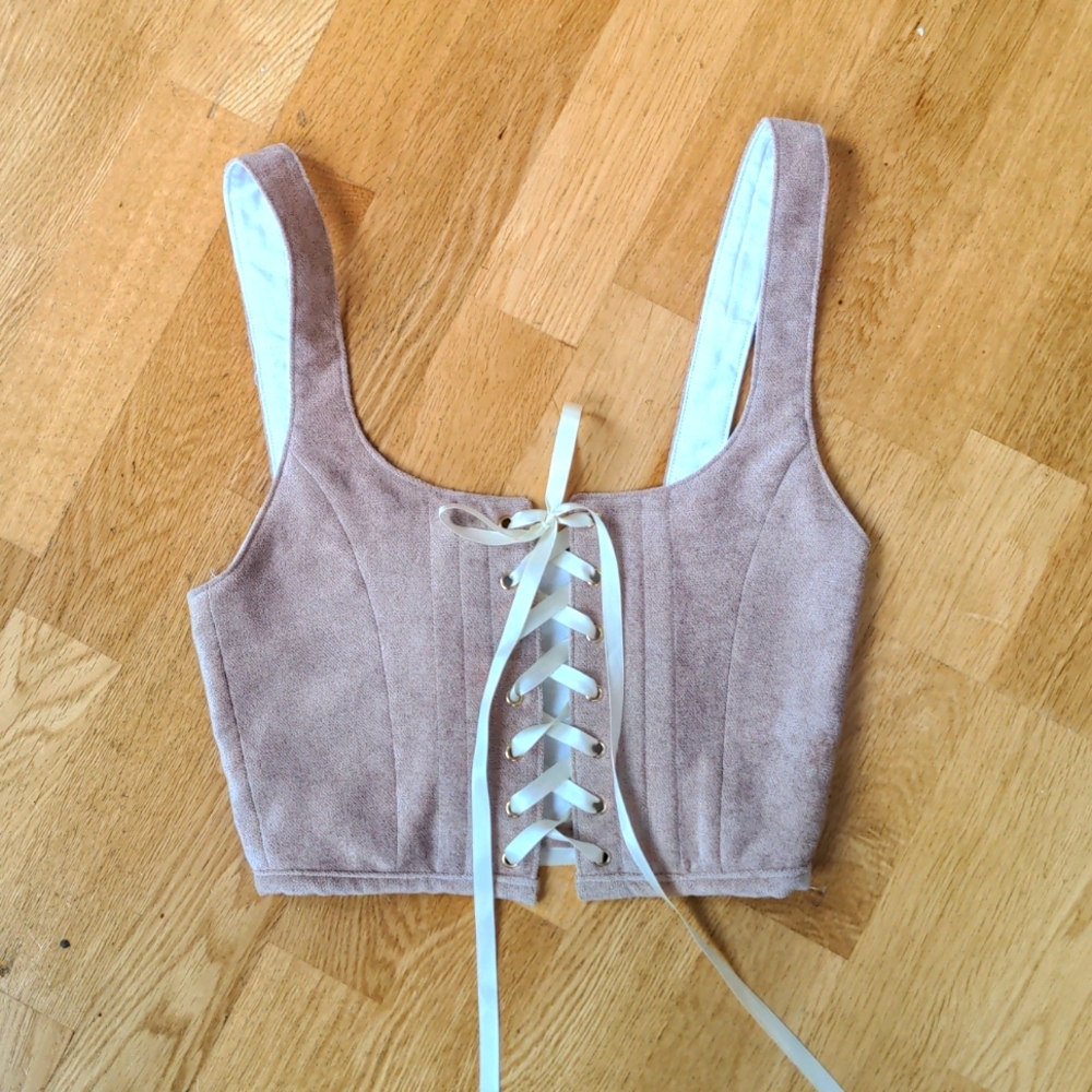 Pink Corset, adjustable size x-small-small